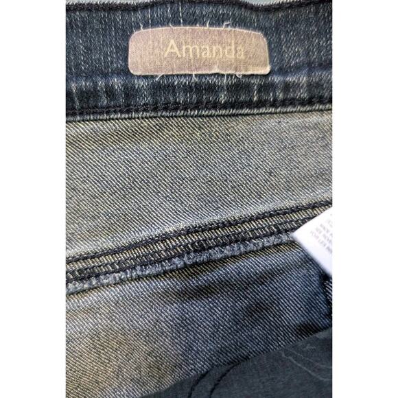 Gloria Vanderbilt Amanda Straight Leg Women's size 16 Short Dark Wash Blue Jeans - Picture 7 of 11